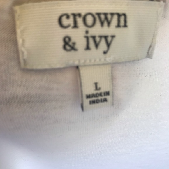 Crown & Ivy Girls 2 Piece Shirt / Skirt Size Large - Picture 6 of 7